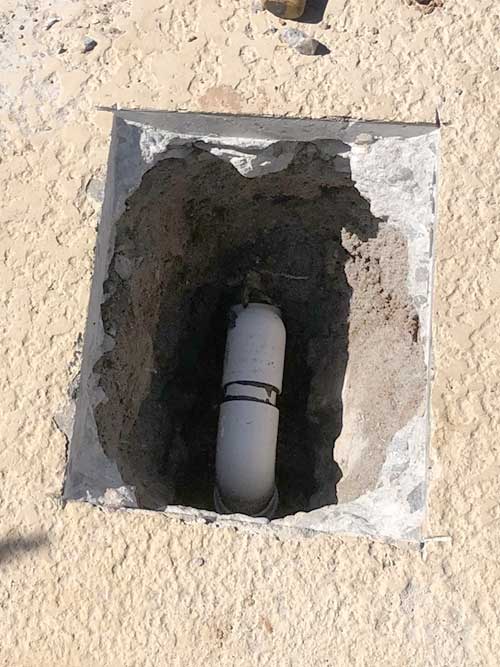 Broken Pool Return Line Repaired Broken Pool Return Line Repaired