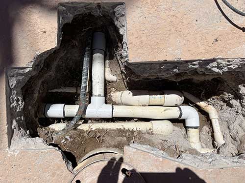 Broken Pool Return Line Broken Pool Return Line