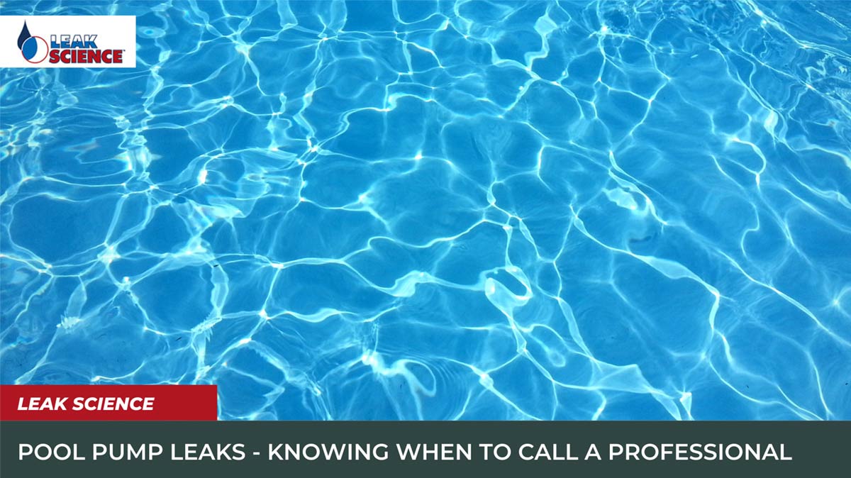 Pool Pump Leaks - Knowing When To Call A Professional