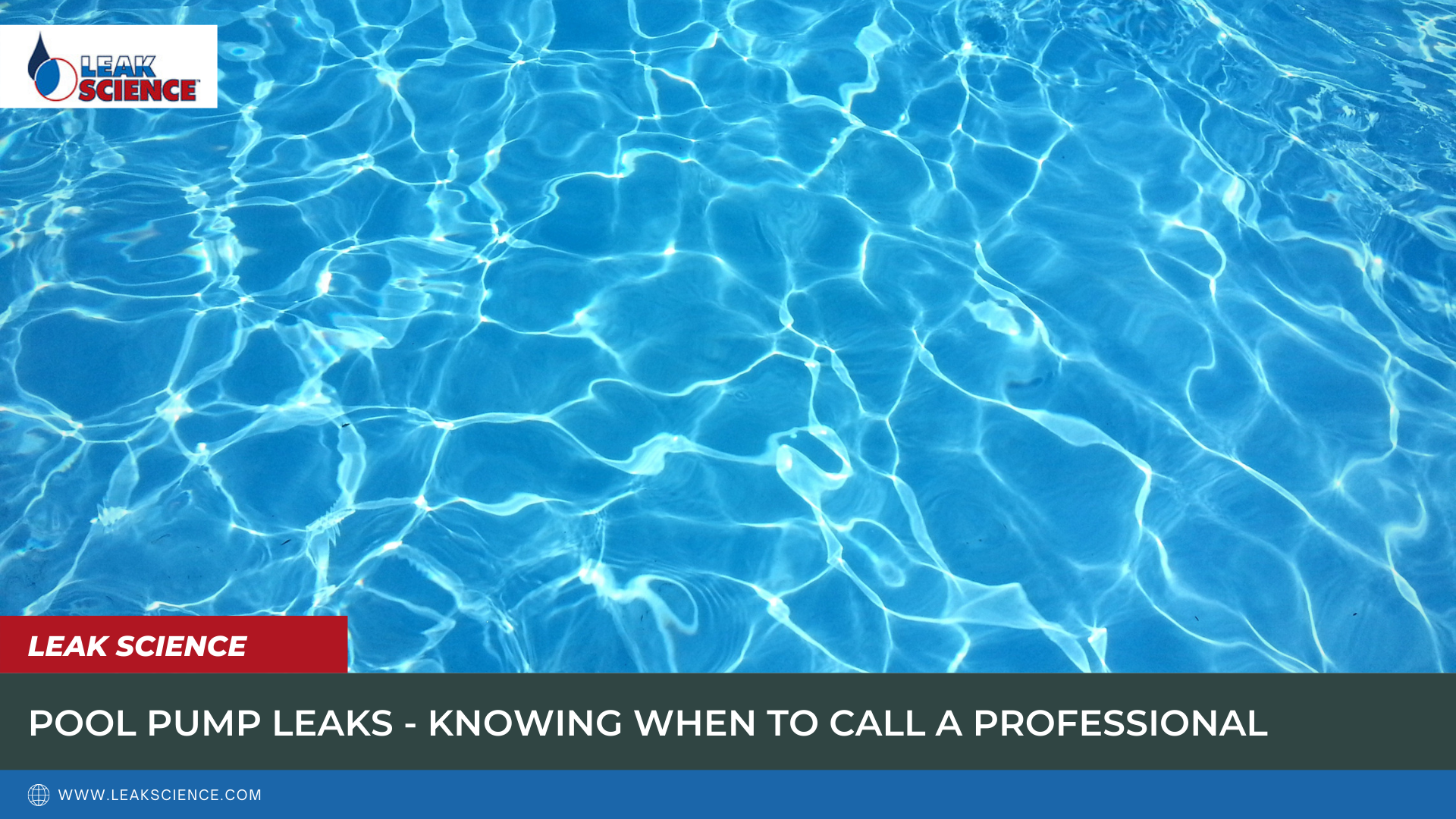 Pool Pump Leaks Knowing When To Call A Professional Leak Science